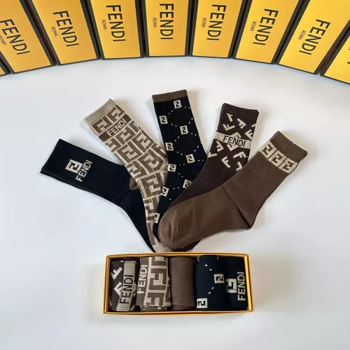 Replica Fendi Socks #1338619 $29.00 USD for Wholesale