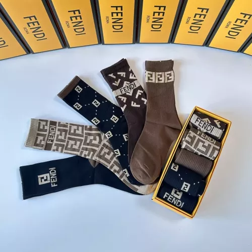 Replica Fendi Socks #1338619 $29.00 USD for Wholesale