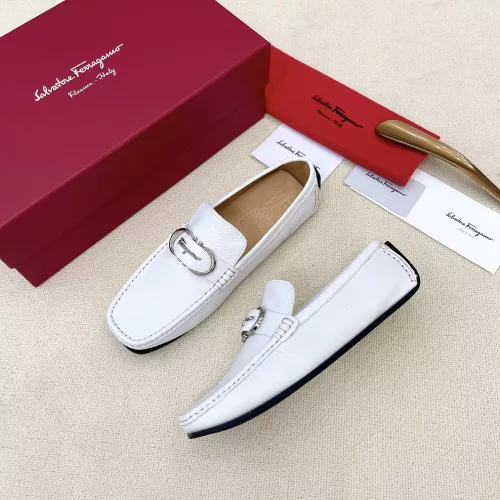 Cheap Salvatore Ferragamo Leather Shoes For Men #1339991, $$125.00 USD On Salvatore Ferragamo Leather Shoes