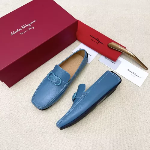 Cheap Salvatore Ferragamo Leather Shoes For Men #1339992, $$125.00 USD On Salvatore Ferragamo Leather Shoes