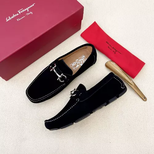 Cheap Salvatore Ferragamo Leather Shoes For Men #1339995, $$125.00 USD On Salvatore Ferragamo Leather Shoes
