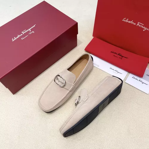 Cheap Salvatore Ferragamo Leather Shoes For Men #1339997, $$125.00 USD On Salvatore Ferragamo Leather Shoes