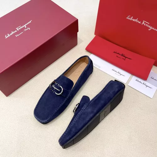 Cheap Salvatore Ferragamo Leather Shoes For Men #1339998, $$125.00 USD On Salvatore Ferragamo Leather Shoes