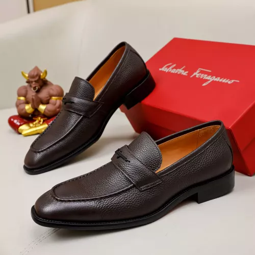 Cheap Salvatore Ferragamo Leather Shoes For Men #1340009, $$88.00 USD On Salvatore Ferragamo Leather Shoes