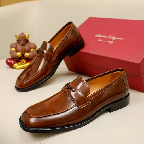 Cheap Salvatore Ferragamo Leather Shoes For Men #1340011, $$88.00 USD On Salvatore Ferragamo Leather Shoes