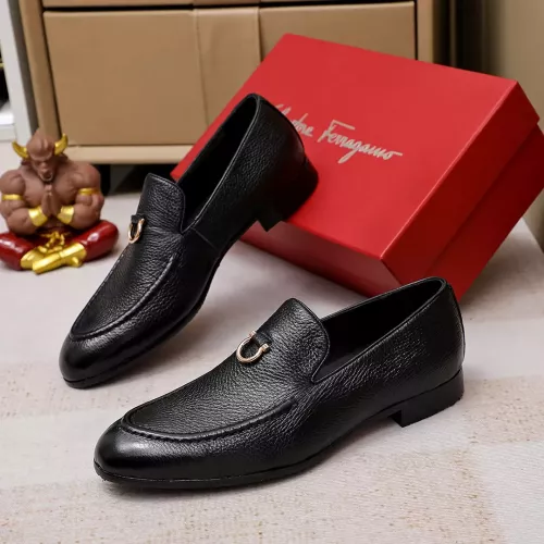 Cheap Salvatore Ferragamo Leather Shoes For Men #1340039, $$85.00 USD On Salvatore Ferragamo Leather Shoes