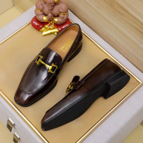 Cheap Salvatore Ferragamo Leather Shoes For Men #1340047, $$88.00 USD On Salvatore Ferragamo Leather Shoes