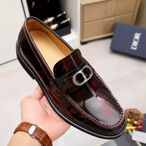 Replica Christian Dior Leather Shoes For Men #1340109 $96.00 USD for Wholesale