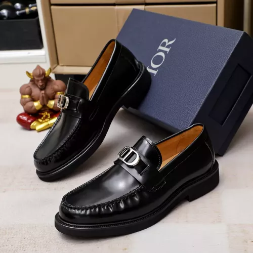 Replica Christian Dior Leather Shoes For Men #1340111 $96.00 USD for Wholesale