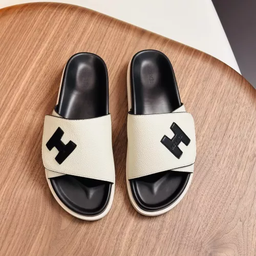 Replica Hermes Slippers For Men #1340205 $82.00 USD for Wholesale
