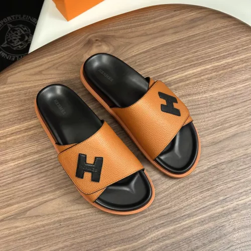 Replica Hermes Slippers For Men #1340206 $82.00 USD for Wholesale