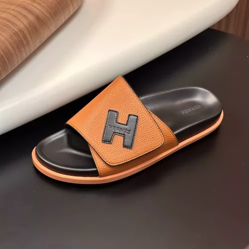 Replica Hermes Slippers For Men #1340206 $82.00 USD for Wholesale