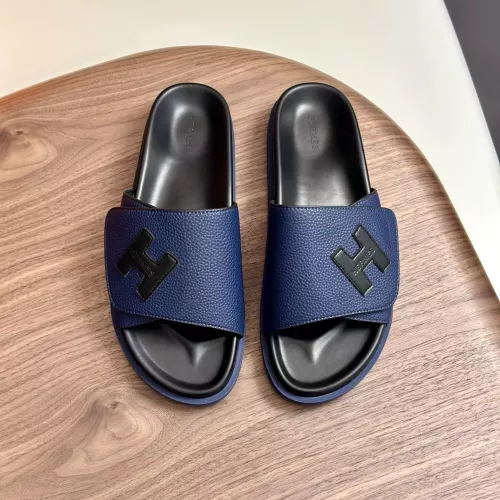 Replica Hermes Slippers For Men #1340208 $82.00 USD for Wholesale