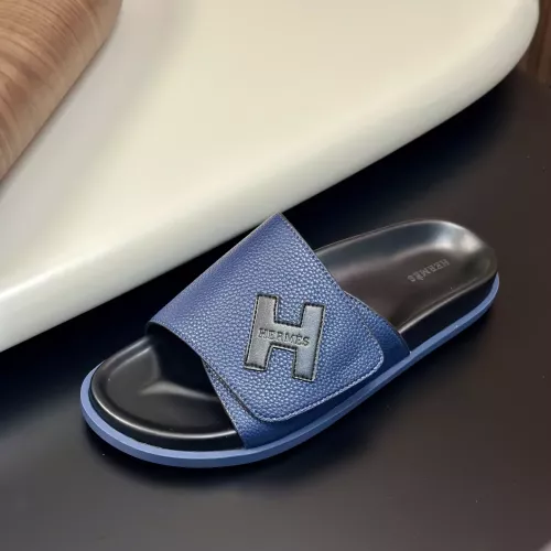 Replica Hermes Slippers For Men #1340208 $82.00 USD for Wholesale