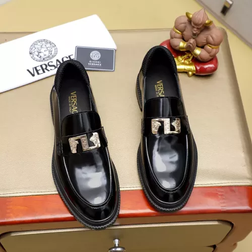 Cheap Versace Leather Shoes For Men #1340214, $$88.00 USD On Versace Leather Shoes
