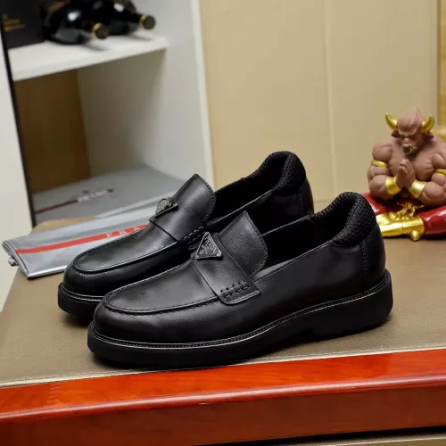 Cheap Prada Leather Shoes For Men #1340217, $$88.00 USD On Prada Leather Shoes