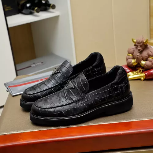 Cheap Prada Leather Shoes For Men #1340218, $$88.00 USD On Prada Leather Shoes
