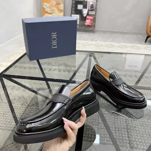 Replica Christian Dior Leather Shoes For Men #1340317 $132.00 USD for Wholesale