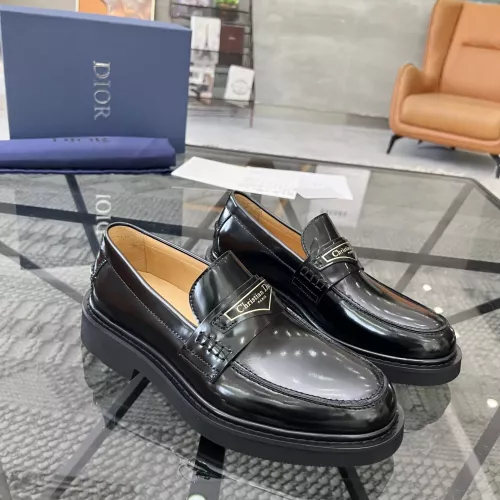 Replica Christian Dior Leather Shoes For Men #1340323 $132.00 USD for Wholesale