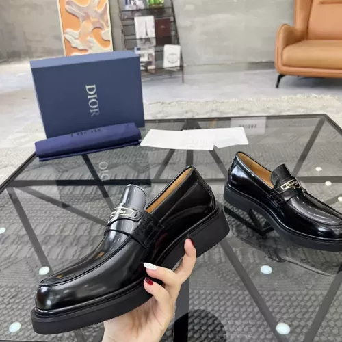 Replica Christian Dior Leather Shoes For Men #1340323 $132.00 USD for Wholesale