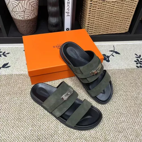 Cheap Hermes Slippers For Men #1340332, $$60.00 USD On Hermes Slippers