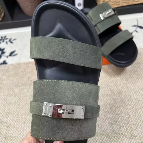 Replica Hermes Slippers For Men #1340332 $60.00 USD for Wholesale