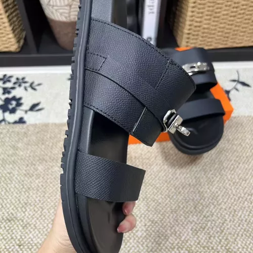 Replica Hermes Slippers For Men #1340336 $60.00 USD for Wholesale