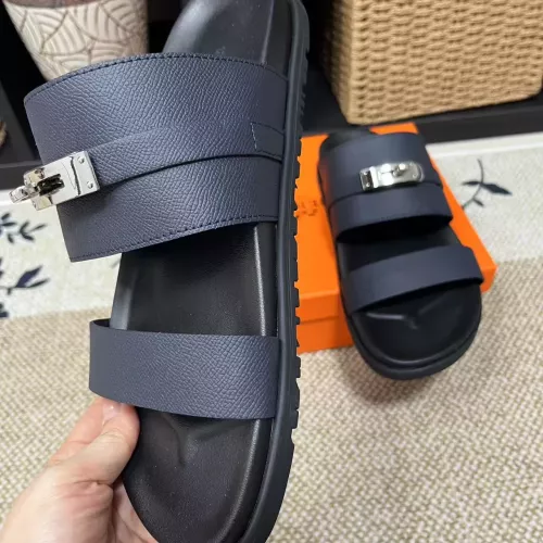 Replica Hermes Slippers For Men #1340337 $60.00 USD for Wholesale