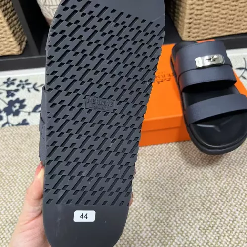 Replica Hermes Slippers For Men #1340337 $60.00 USD for Wholesale