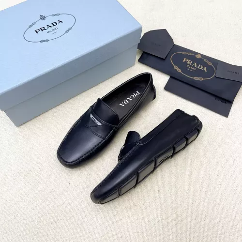 Cheap Prada Leather Shoes For Men #1340356, $$125.00 USD On Prada Leather Shoes