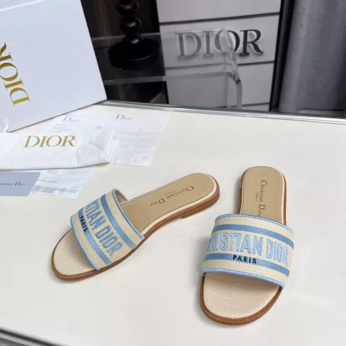 Replica Christian Dior Slippers For Women #1341073 $85.00 USD for Wholesale