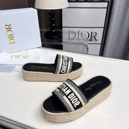 Replica Christian Dior Slippers For Women #1341078 $82.00 USD for Wholesale