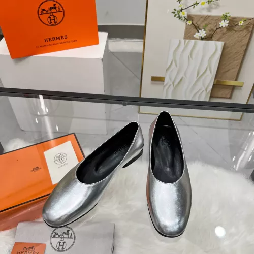 Replica Hermes Flat Shoes For Women #1341101 $98.00 USD for Wholesale