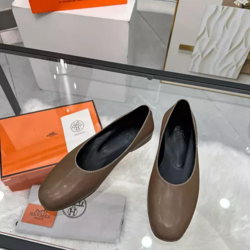 Replica Hermes Flat Shoes For Women #1341102 $98.00 USD for Wholesale