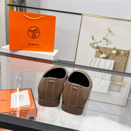 Replica Hermes Flat Shoes For Women #1341102 $98.00 USD for Wholesale