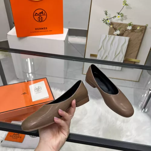 Replica Hermes Flat Shoes For Women #1341102 $98.00 USD for Wholesale