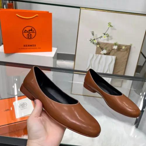 Replica Hermes Flat Shoes For Women #1341103 $98.00 USD for Wholesale