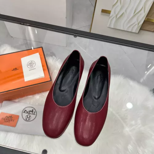 Replica Hermes Flat Shoes For Women #1341105 $98.00 USD for Wholesale