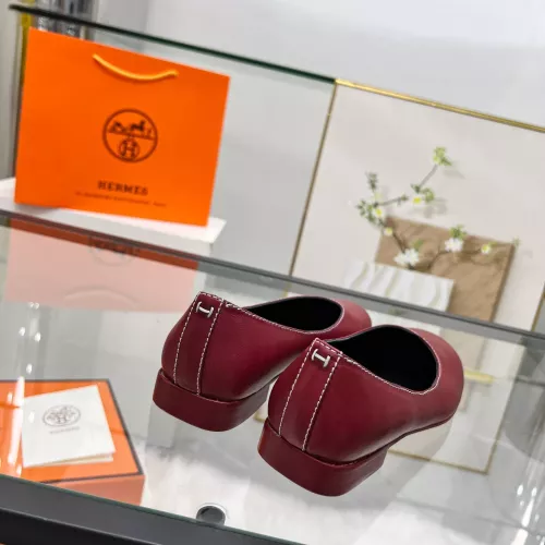 Replica Hermes Flat Shoes For Women #1341105 $98.00 USD for Wholesale