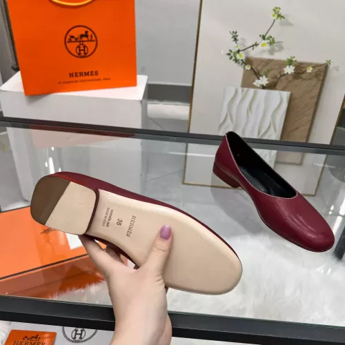 Replica Hermes Flat Shoes For Women #1341105 $98.00 USD for Wholesale