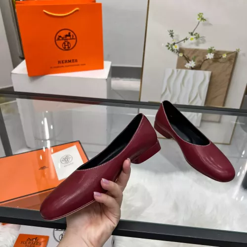 Replica Hermes Flat Shoes For Women #1341105 $98.00 USD for Wholesale