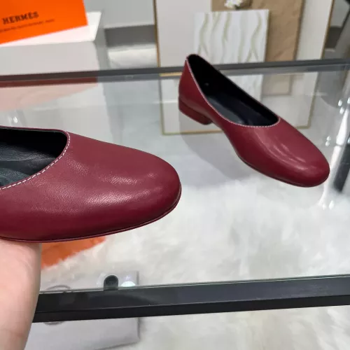 Replica Hermes Flat Shoes For Women #1341105 $98.00 USD for Wholesale