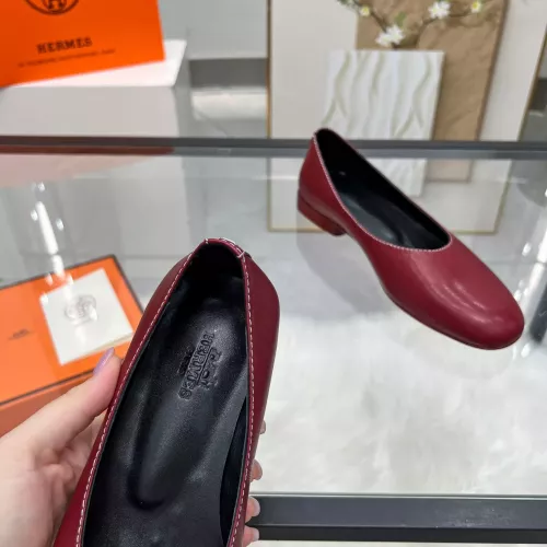 Replica Hermes Flat Shoes For Women #1341105 $98.00 USD for Wholesale