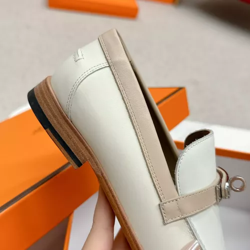 Replica Hermes Leather Shoes For Women #1341208 $125.00 USD for Wholesale