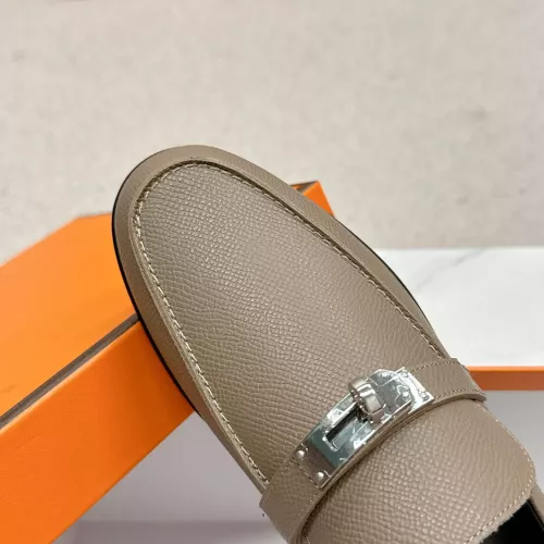 Replica Hermes Leather Shoes For Women #1341210 $125.00 USD for Wholesale