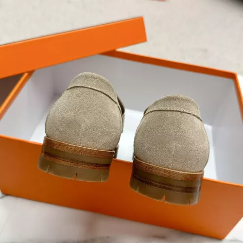 Replica Hermes Leather Shoes For Women #1341221 $125.00 USD for Wholesale