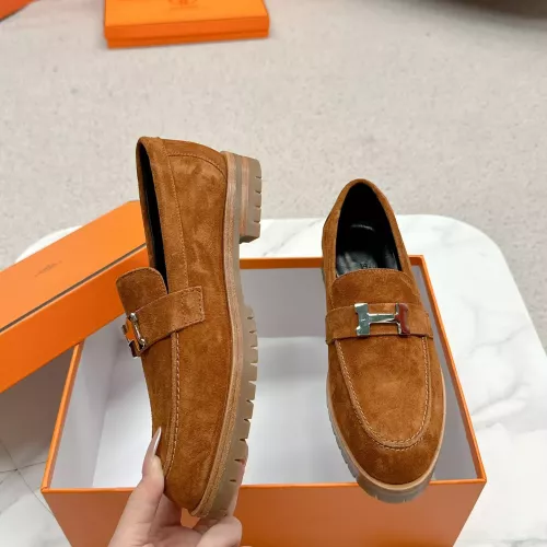 Cheap Hermes Leather Shoes For Women #1341222, $$125.00 USD On Hermes Leather Shoes