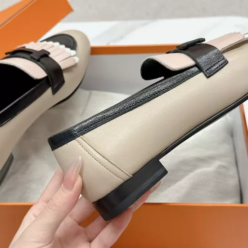 Replica Hermes Leather Shoes For Women #1341237 $125.00 USD for Wholesale