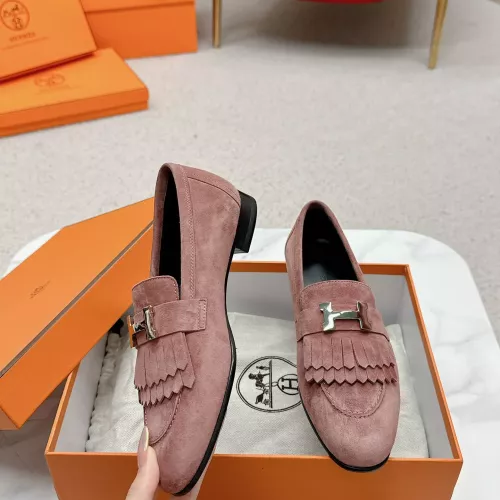 Cheap Hermes Leather Shoes For Women #1341267, $$125.00 USD On Hermes Leather Shoes