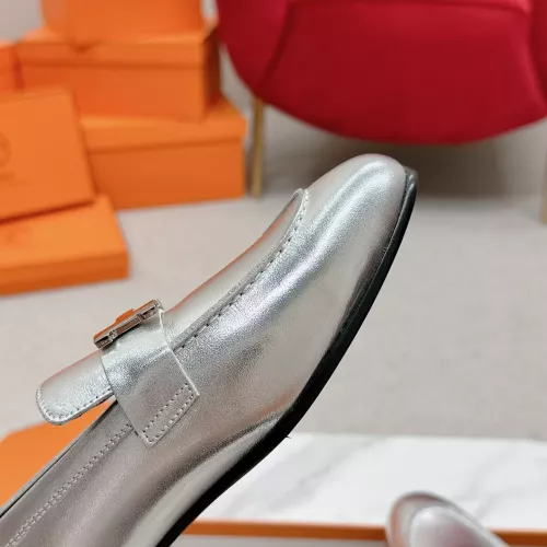 Replica Hermes Leather Shoes For Women #1341275 $125.00 USD for Wholesale